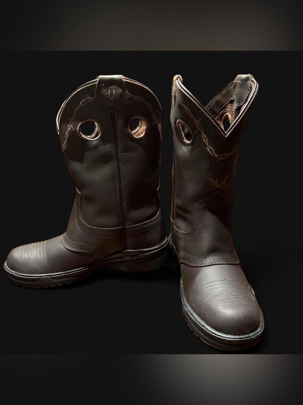 TuffRider Women's Leigh Round Toe Western Boots